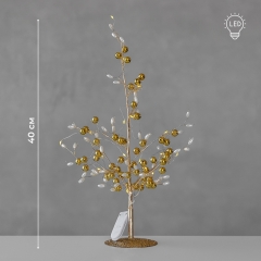 Декоративное дерево с подсветкой "Сияние золота", 40 см (9239-002)
