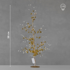 Декоративное дерево с подсветкой "Сияние золота", 58 см (9239-006)