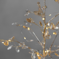 Декоративное дерево с подсветкой "Золотой хрусталь", 37 см (9239-007)