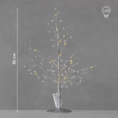 Декоративное дерево с подсветкой "Серебренное сияние", 35 см (9239-010)