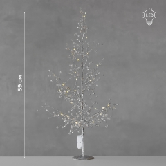 Декоративное дерево с подсветкой "Серебренное сияние", 59 см (9239-012)
