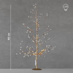 Декоративное дерево с подсветкой "Жемчужный блеск", 60 см (9239-017)