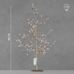 Декоративное дерево с подсветкой "Жемчужный блеск", 46 см (9239-018)