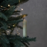 Набор из 10 светодиодных свечей (LED) с клипсами на елку, айвори, 10 см (9262-012)