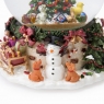 УЦІНКА Музыкальный снежный шар "Рождественская елка", 16,5 см.(Пластівці пліснявиі) (00BR-6016-005/2)
