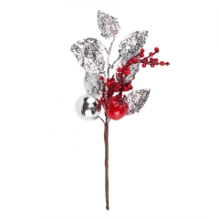 Декоративная ветка "Серебряный букет" (2010-168)