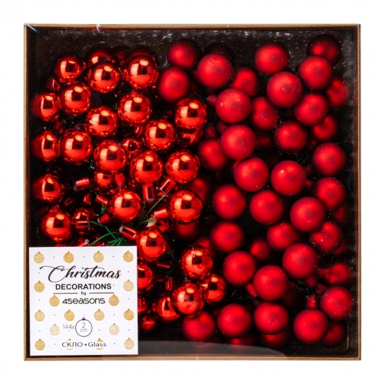 УЦІНКА Набір скляних ялинкових куль 