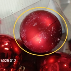 Набор елочных шаров "Праздничная Мозаика" (6см * 12 шт, красный) (00BR-6025-012)