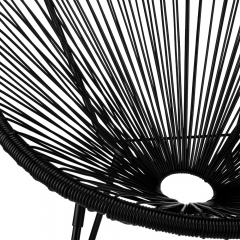 Кресло садовое "Уют", черное, 87 см (9114-001)