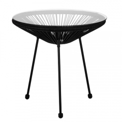 Садовий столик "Затишок", чорний, 50 см (9114-004)