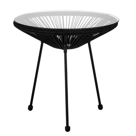 Садовий столик "Затишок", чорний, 50 см (9114-004)