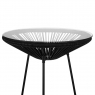 Садовий столик "Затишок", чорний, 50 см (9114-004)