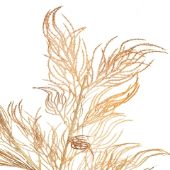 Ветка ивы волнистая персиковая  искусственная (8408-039)