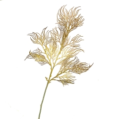Ветка ивы волнистая желто-золотая искусственная (8408-043)