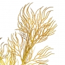 Ветка ивы волнистая желто-золотая искусственная (8408-043)
