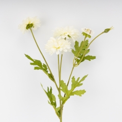 Штучна хризантема, біла, 55 см ВРЯТОВАНА ПОЗИЦІЯ (9259-015)