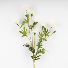 Искусственные бархатцы, белые, 84 см СПАСЕННАЯ ПОЗИЦИЯ (9259-038)