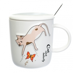 Чашка "Cat and butterfly", 400 мл. (8805-015)