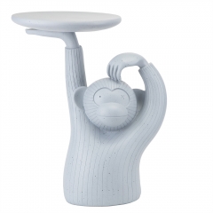 Статуэтка "Обезьяна" 54 см, светло-серая (8924-005)