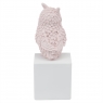 Статуетка "Owl" 30 см, рожева (8924-012)