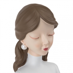 Статуэтка "Элеганс", белая (8924-016)