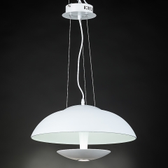 Люстра подвес белая металлическая (ZW001/1 (white)) (ZW001/1 (white))