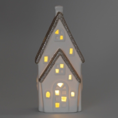 Світлодіодний будиночок (LED), білий, 17 см (6039-014)