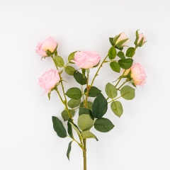 Латексна троянда з 6 бутонами, рожева, 60 см ВРЯТОВАНА ПОЗИЦІЯ (9259-107)