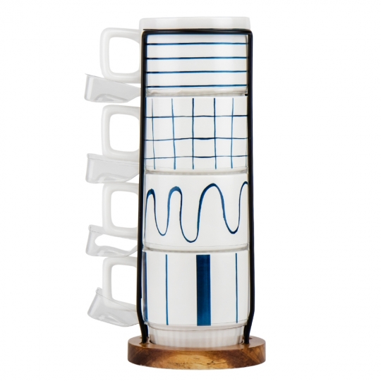 Набор кружок с металлической подставкой Набор кружок с металлической подставкой