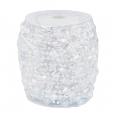 Гірлянда з кристалів, прозора з переливами, 15 м (9275-008)