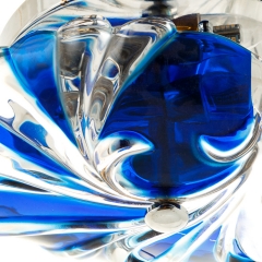 Люстра пристібна синього кольору на 2 лампи (SN001BL)