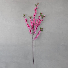 Искусственная ветка "Сакура", малиново-розовая, 124 см (9296-003)