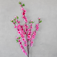 Искусственная ветка "Сакура", малиново-розовая, 124 см (9296-003)