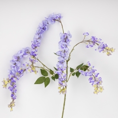 Искусственная свисающая ветка "Глициния", голубая, 110 см (9296-006)