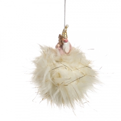 Подвеска "Дед Мороз с елкой" - большая (6003-016)