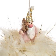 Подвеска "Дед Мороз с елкой" - большая (6003-016)