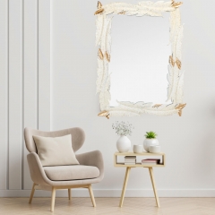 Зеркало настенное "Листья с позолотой", 100 см (8925-004)
