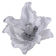 Декоративный цветок "Вдохновение", серебряный, 45 см. (9171-034)