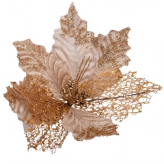 Декоративный цветок "Мелоханье", золотой, 30 см (9171-038)