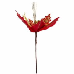 Декоративный цветок "Мелоханье", красно-золотой, 30 см (9171-039)
