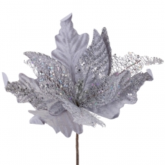 Декоративный цветок "Мелоханье", серый, 30 см (9171-046)