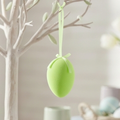 Крашанка флокова підвісна, зелена, 14 см (5103-004/green)