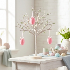 Крашанка флокова підвісна, рожева, 14 см (5103-004/pink)