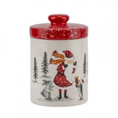 Ёмкость для хранения "Дед Мороз в лесу" (008NR)