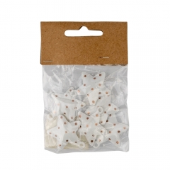 Комплект ялинкових прикрас "Сніжні зірочки", 6 шт. (014NY)