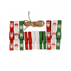 Комплект прищіпок "Ялиночка", 12 шт (018NY)