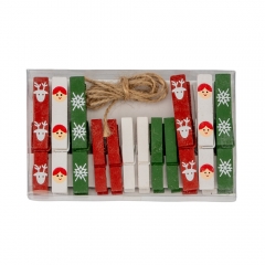 Комплект прищіпок "Ялиночка", 12 шт (018NY)