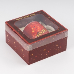 Кружка с ложечкой "Символ 2026 года - Огненная Лошадь", 200 мл (9250-004)