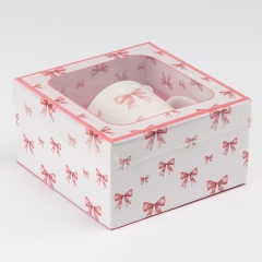 Кружка с ложечкой "Милые бантики", 200 мл (9250-013)