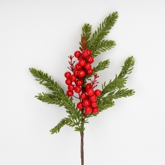 Декоративная латексная ветка "Зимние ягоды", 60 см (9258-028)
